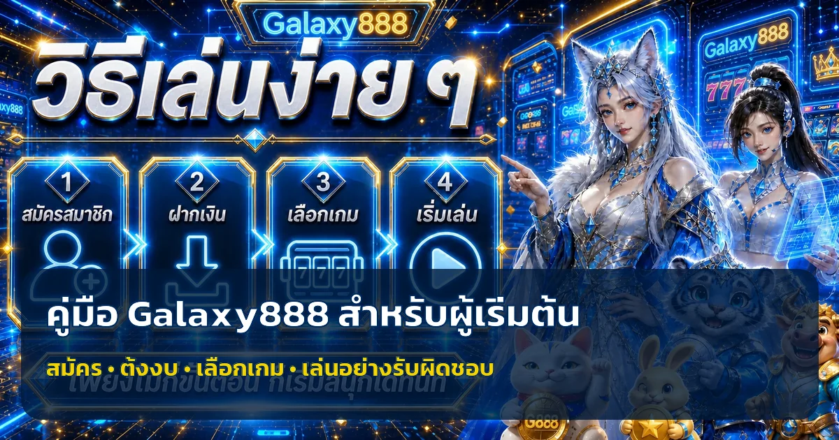 Galaxy888 วิธีสมัคร เข้าสู่ระบบ และเริ่มใช้งานอย่างปลอดภัย